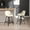 Faux Leather White, variant on Zesthouse 25.6" Swivel Counter Height Bar Stools Set of 2, Modern Counter Height Chairs with Backs and Metal Legs, Upholstered Linen Barstools for Kitchen Island, Beige