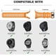 thumbnail image 2 of 2 Pack Strap Compatible with Suunto Ambit 1/2/3 Soft Silicone Adjustable Replacement Watch Band Wristband, Black + Orange, 2 of 3