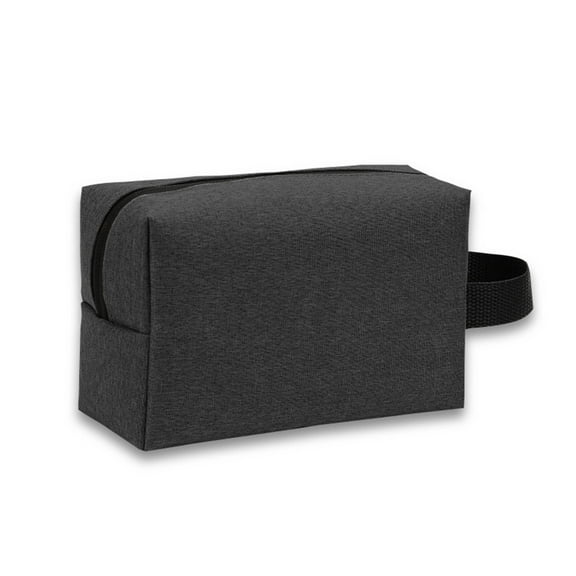 Farfi Organizer Pouch with Handle Easy to Carry Waterproof Oxford Cloth Travel Mens Toiletry Bag Women Cosmetic Case Daily Use (Black)