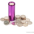 thumbnail image 2 of Beer City Billiards Coin Holders Quarter Dispensers, Tube Holds 40 Plus Quarter or Dollar Coins (Aluminum, Purple), 2 of 6