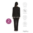thumbnail image 6 of MeMoi Women's Floral Flocked Ultra-Soft Pajama Set - Womens - Female, 6 of 8