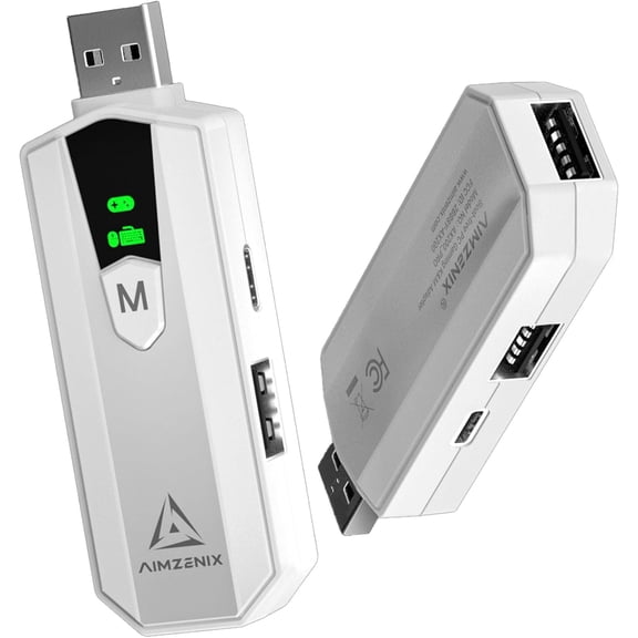 AX200PRO Keyboard Mouse Adapter for PC, NS, N-Switch 2 | FPS & TPS Shooting Game Converter | Smart Joystick, Macro Function, 360 Turn Assist, Recoil Stability, App Config Profiles