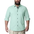 thumbnail image 7 of Men's Big and Tall Dress Shirt Long Sleeve Non Iron Classic Fit Button Up Spread Collar, 7 of 7