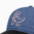 thumbnail image 7 of CAUYDY Baseball Cap For 4T 5T Kids Boy Toddler Boy Retro Denim Dinosaur Distressed Baseball Cap Cartoon Baby Boys Cotton Hat (Sizes One Size,L04-Blue), 7 of 7