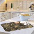thumbnail image 6 of Yayeee Dish Drying Mat for Kitchen Counter 16"x18" Microfiber Absorbent Pad, Black Flower Pattern, 6 of 7