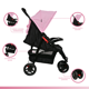 thumbnail image 4 of Carriola Para Bebé Aeiou Francia Reclinable Con Portabebé Pink/Negro, 4 of 9