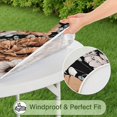 thumbnail image 5 of Round Picnic Table Cloth 100% Waterproof & Oil Proof, Elastic Fitted Table Cover for 45"-52" Round Tables, for Dining, Camping, Outdoor, 5 of 7