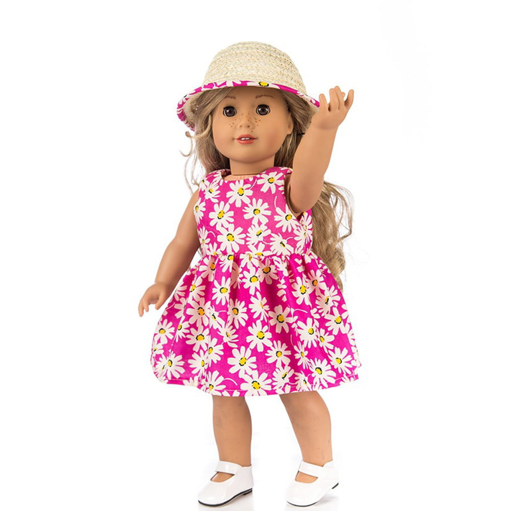 Details about   Hot~ Fits 18"  inch Doll 43cm Baby Dolls Handmade fashion Doll Clothes dress 