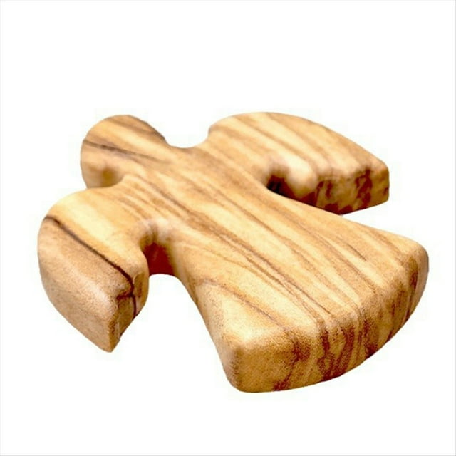 Oración de Bautismo de Madera de Olivo con , Adorno de Madera, Regalo, Hacia Adentro