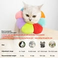 thumbnail image 2 of Visland Cat Recovery Collar - Cute Sunflower Neck Cat Cones After Surgery, Adjustable Cat E Collar, Surgery Recovery Elizabethan Collars for Kitten and Cats, 2 of 8