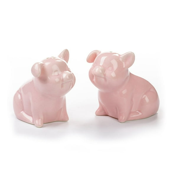BIA Cordon Bleu Whimsical Porcelain Salt & Pepper Shakers (Pink Pig Shaped Set)