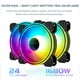 thumbnail image 3 of 12 Cm 4 Pines PWM 5 V 3 Pines ARGB Aura Sync PC Ventilador Refrigeración, 3 of 8