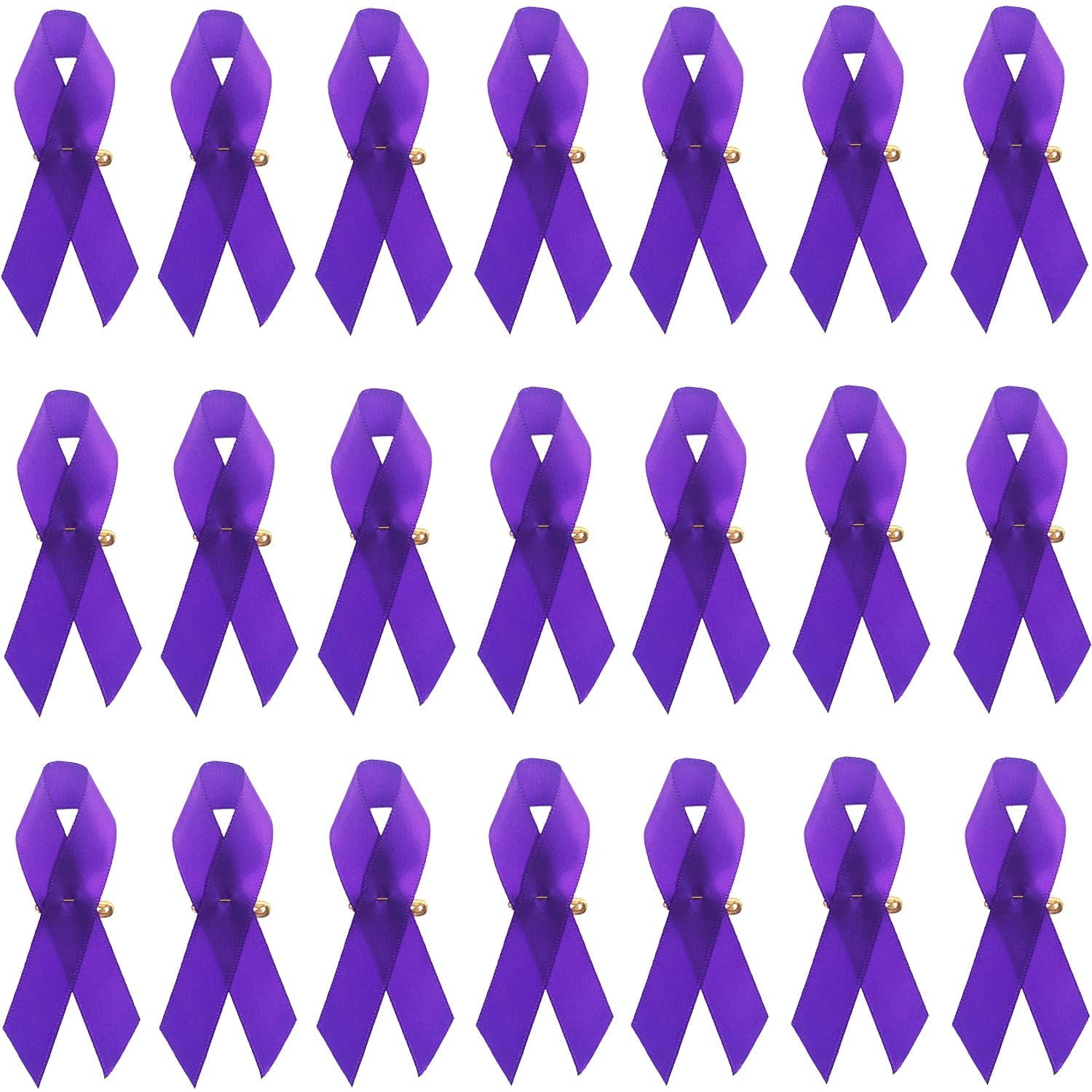 Htooq Purple Fabric Satin Awareness Ribbon Pins For Cancer Awareness Lapel Pin Purple Ribbon With Safety Pins For Women 400 200 Other
