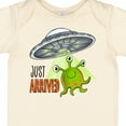 thumbnail image 4 of Inktastic Just Arrived Cute Green Alien Ufo Newborn Baby Boys or Girls Baby Bodysuit, 4 of 5