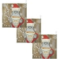 thumbnail image 7 of Dreamtimes 3 PCS Kitten Santa Claus Hat Baby Muslin Washcloths, Drinks Christmas Face Towel Burp Cloths Ultra Soft Absorbent Cotton Bath Wipes Towels for Newborn Boys Girls, 7 of 7