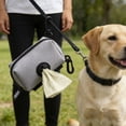 thumbnail image 4 of BotaniNest Poop Holder With Carabiner Portable Leash Waste Dispenser In Black And Gray For, 4 of 6