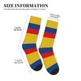 thumbnail image 3 of Mens Crew Socks Womens Colombia Flag Workout Training Athletic Socks, 3 of 7