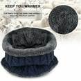 thumbnail image 6 of GZWYHT Beanies,Beanie Hats Hat Scarf Gloves Set Winter Knitted Hat Neck Warmers Driving Gloves Unisex Winter Hats,Hats for Women Navy, 6 of 7