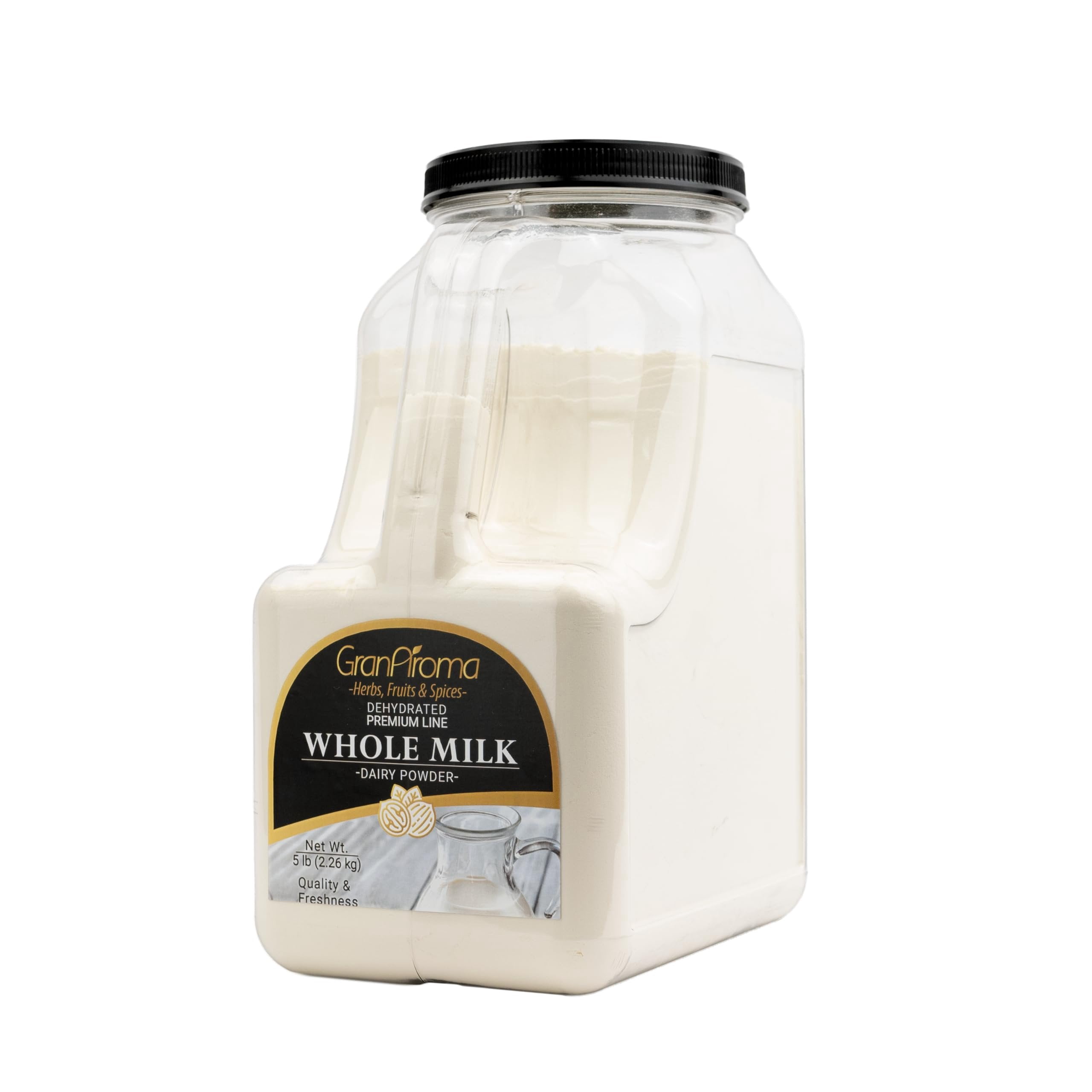 GranAroma Whole Milk Powder, Rich & Creamy, Perfect for Baking & Beverages 5 Pound