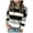 Grey, variant on Womens Sweater Stripe Color Block Long Sleeve Crewneck Casual Knitted Trendy Outfits