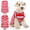 thumbnail image 5 of QBLEEV Dog Shirts Cotton Striped T-Shirts, Breathable Basic Vest for Puppy and Cat, Super Soft Stretchable Doggy Tee Tank Top Sleeveless, Fashion & Cute Color for Boys and Girls (4 Colors)(XXS-XXL）, 5 of 7
