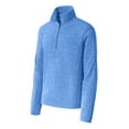 thumbnail image 5 of Port Authority Heather Microfleece 1/2 Zip Pullover-4XL (Light Royal Heather), 5 of 6