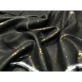 thumbnail image 4 of 100% HEMP BLACK color fabric with gold foil print 58" wide [16105], 4 of 8