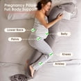 thumbnail image 3 of Almohada de embarazo bbhugme, soporte ajustable para todo el cuerpo, 3 of 8