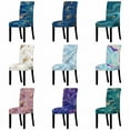 thumbnail image 2 of 1PCS Dining Room Chair Covers, Stretch Kitchen Chair Slipcovers Removable Washable Marble Parsons Chair Covers Protector for Dining Room, Hotel, Ceremony, Wedding, Party, 2 of 2