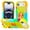 Colorful yellow and green, variant on Kryonix for iPhone 17 Pro Max Case with Ring Holder, Durable Military-Grade Rugged Shock-Absorbing Silicone Rubber Protective Case with 360° Rotating Kickstand for Women and Girls, Pink/Yellow/Blue