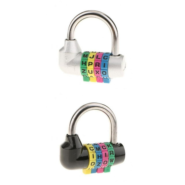 Cerradura de combinación de Letras con Esfera de 4 dígitos Sunnimix para Equipaje de viaje