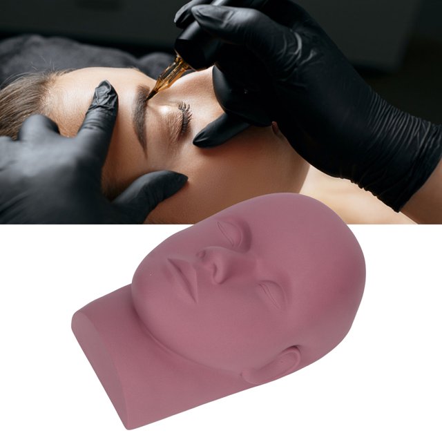 Cara de muñeca de maniquí ANGGREK cabeza de maniquí de pestañas silicona suave alta elasticidad