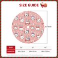 thumbnail image 2 of Rateoe Girl Rabbit Pattern Christmas Tree Skirt with Ties , Christmas Tree Decorations, Farmhouse Christmas Decor Xmas Holiday Decorations-, 2 of 6