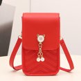 thumbnail image 2 of CAIXIA Messenger Bag Womens Solid Hasp Artificial Leather Phone Messenger Crossbody Bag, Soft Casual Daily Shoulder Purse, 2 of 5