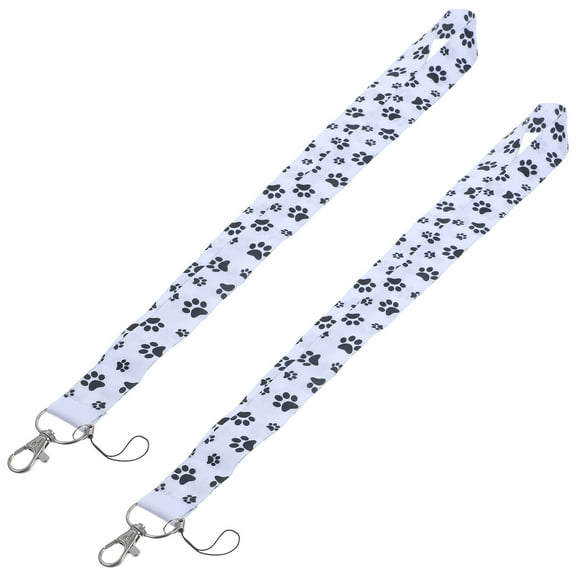 2pcs Cartoon Pattern Phone Neck Strap Hanging Phone Neck Lanyard Certificate Camera Strap