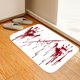 thumbnail image 1 of Alfombra de puerta manchada de sangre de miedo de Halloween alfombra de piso de puerta de baño 40x60cm Wmkox8yii  HFSH5434, 1 of 1
