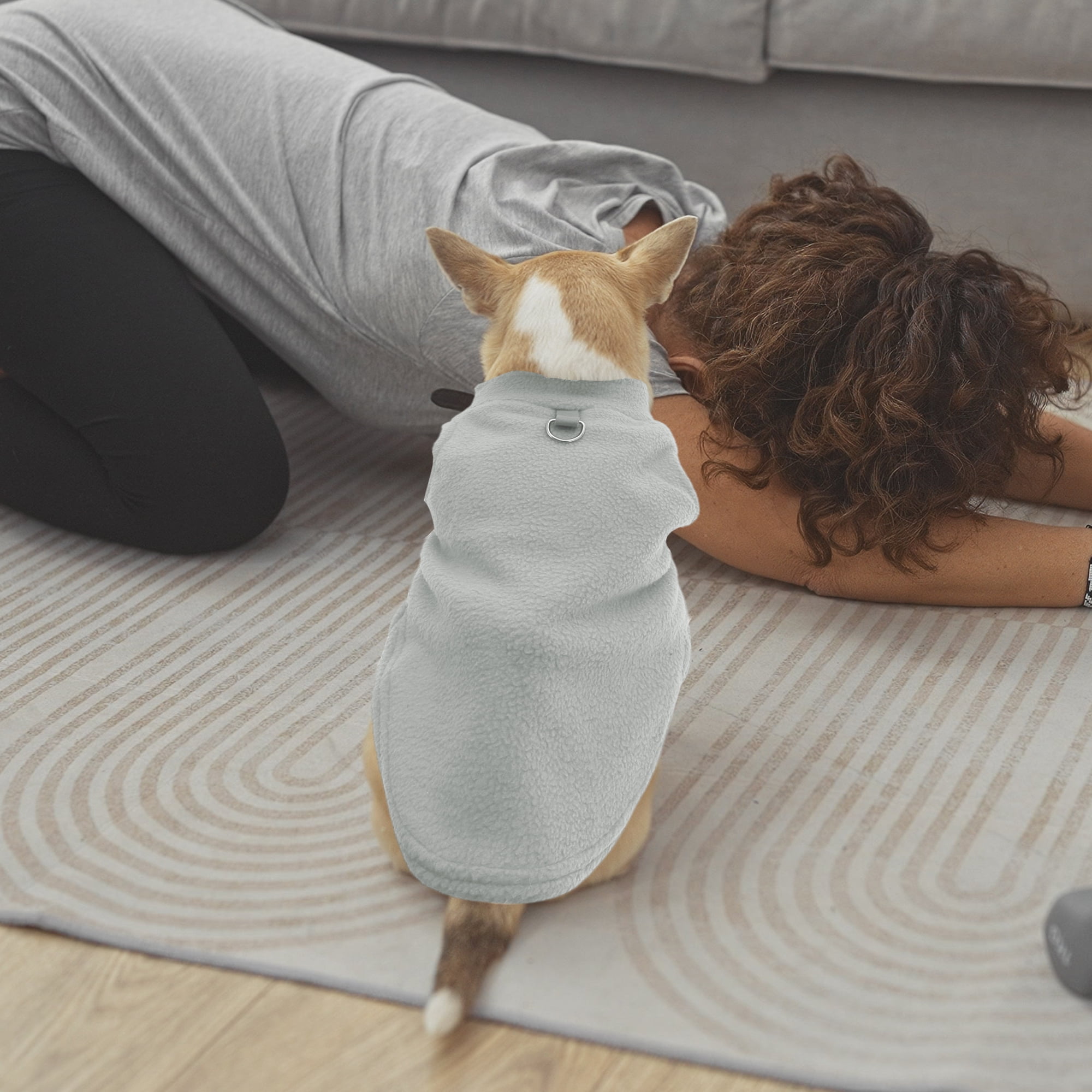 Unique Bargains Dog Cat Warm Vest Small Dog Cat Jumpers Gray S