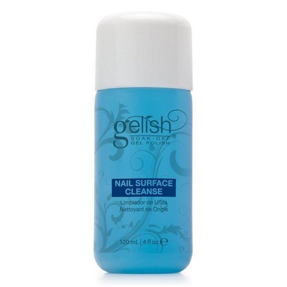 Gelish Nail Soak Off Surface Gel UV Top Coat Cleanser Bottle 120mL (4 fl oz)