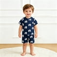 thumbnail image 1 of Ensemble Garçon T-Shirt Imprimé Shorts Décontractés Col Rond Tenues d'Été Tenues Mignonnes Garçon 3-4 Ans, 1 of 4