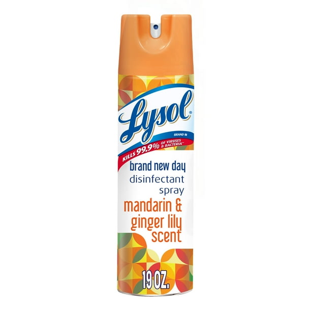 Lysol Disinfectant Spray, Mandarin & Ginger Lily, Brand New Day, 19oz