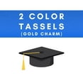 thumbnail image 2 of Class Act Graduation Graduation Tassel - 2024 - Gold Charm - 2 Color, Green / Gold, 2 of 9