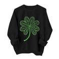 thumbnail image 3 of TaTaai Women Casual No Hood St Patrick's Day Printed Sweatshirt Crew Neck Long Sleeve Top Ladies Daily Commute Festival Wear Soft Warm Comfortable Stylish Pullover Top Gift, 3 of 6