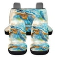 thumbnail image 5 of Binienty Turtle Pattern Car Seat Covers Set of 4, Vehicle Seat Protector Non-Slip Car Mat Covers Pads, Car Accessories Fit Most Vehicle, Cars, Sedan, Truck, SUV, Van, 5 of 6