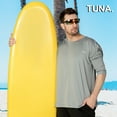 thumbnail image 4 of Tuna Fishing Shirts for Men Long Sleeve UPF 50+ UV Sun Protection Rash Guard Quick Dry for Hiking Running Swimming (Grey L 1#), 4 of 5