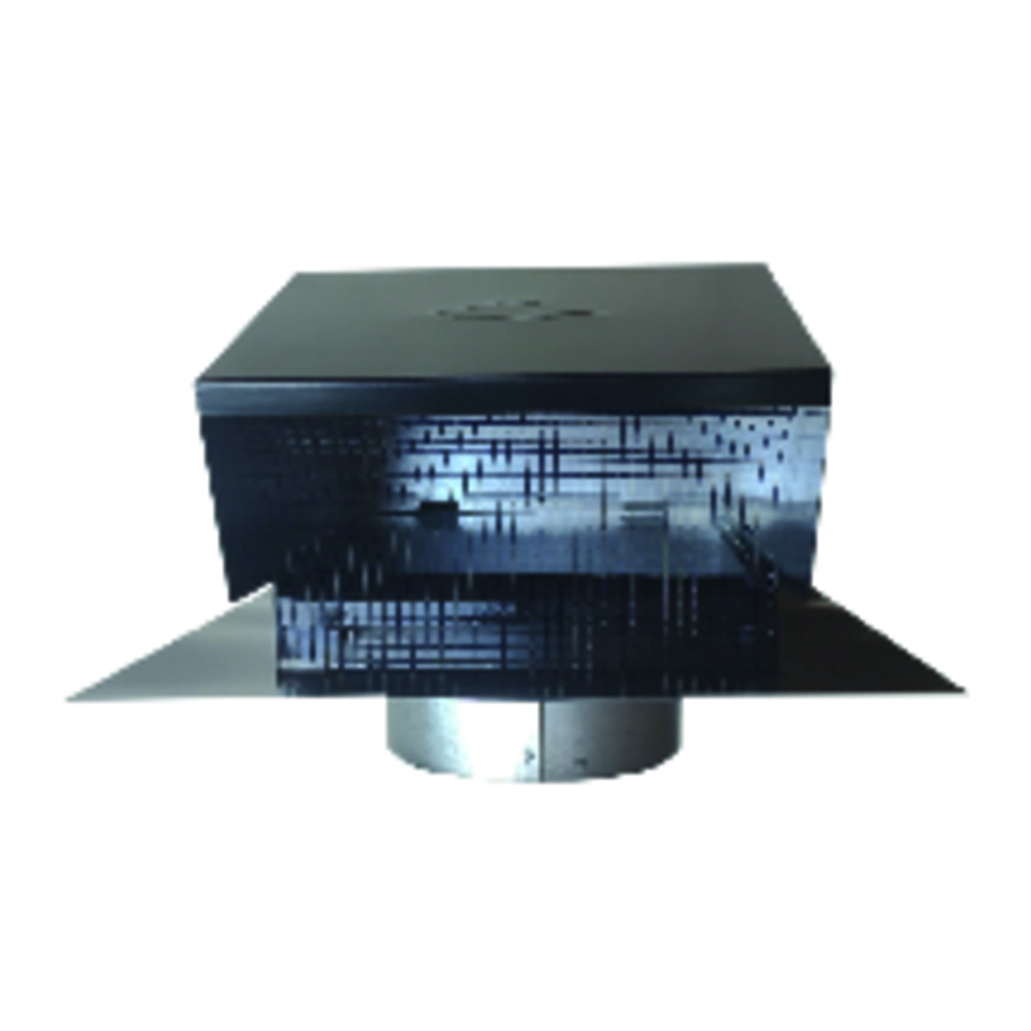 Builders Best 012633 Black Metal Roof Vent Cap, 6" Collar