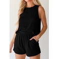 thumbnail image 3 of Comfortable Two-Piece Set: Sleeveless Top and Pocketed Shorts, 3 of 12