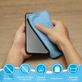 thumbnail image 5 of Uxcell Glasses Cleaning Cloth, Microfiber Eyeglasses Cleaner Cloths Soft Wipe Screens 7.09" x 7.09" Blue, 5 of 7
