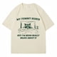 thumbnail image 2 of Camiseta My Tummy Hurts But I'm Being Brave, camisetas divertidas de moda para hombres y mujeres, camisetas de gran tamaño, ropa de calle informal de algodón con mapache Kawaii, 2 of 5