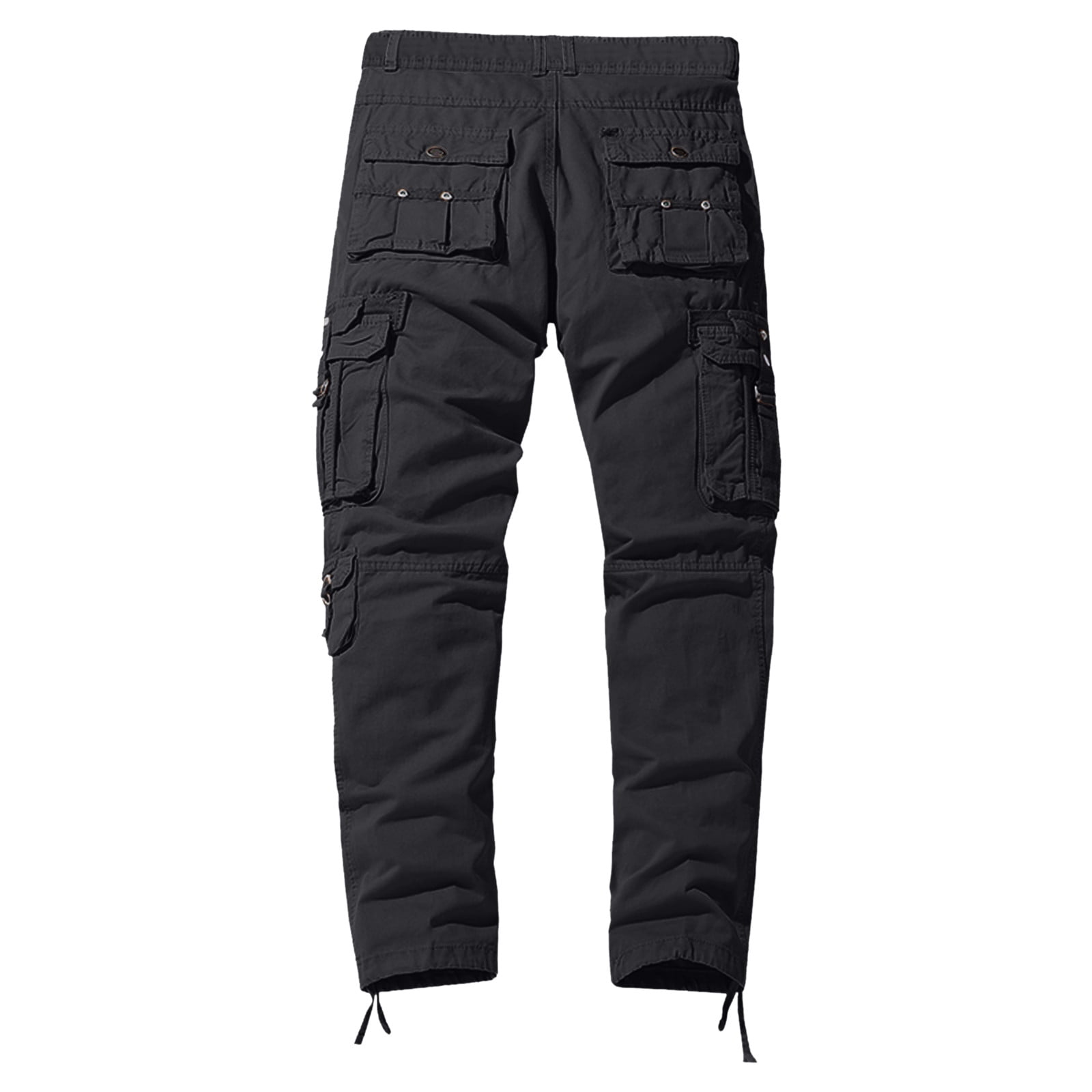 LEEyWorld Mens Pants Men's Casual Cargo Pants Relaxed Fit with Straight Leg Hiking Pants Cargo