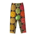 thumbnail image 4 of Naloa Spices And Herbs Print Women’s Ultra-Soft Comfy Pajama Lounge Pants with Pockets & Drawstring, 4 of 8